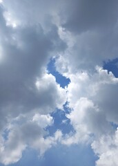 The sky is clear as the rainy season approaches. The clouds began to
gather together to turn into rain