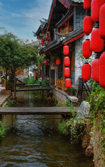 Dayan old town of Lijiang, Yunnan, China. The lijiang is a tourist city of China.