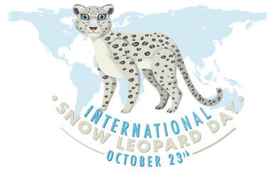 International Snow Leopard Day Banner Design