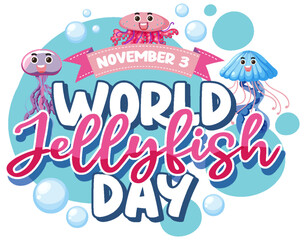 Cute Jellyfish Logo Concept