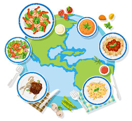 World food day logo concept