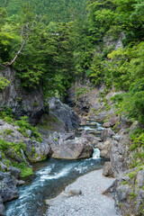 多摩川の「鳩ノ巣渓谷」／日本東京都奥多摩町