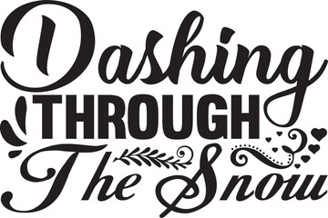 Fototapeta premium Dashing through the snow