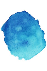 水彩画の青のグラデーション