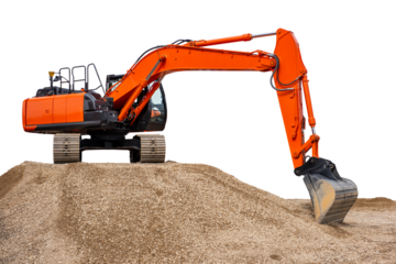 Bagger auf einer Baustelle