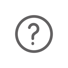 Question center icon. Perfect for web design or user interface applications. vector sign and symbol