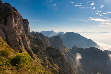 Descending from Rifugio dal Piaz, Dolomites, Italy