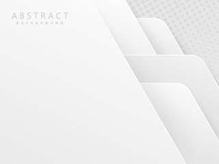 modern diagonal gray paper cut abstract background with lines and dots