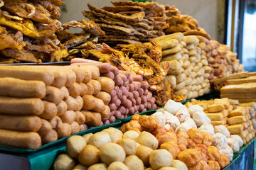 Asian Street Food in Market - Penang, Malaysia