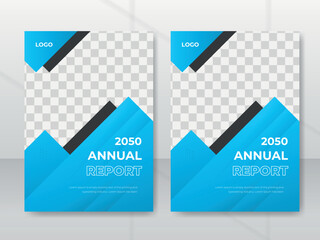 Creative modern corporate business annual report or brochure cover design template