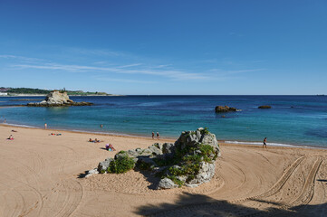 Summer view of the El Camello beach