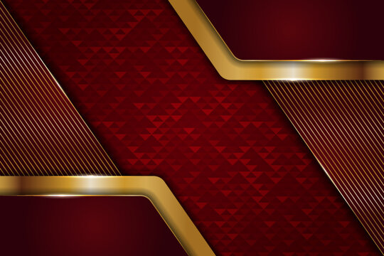 Luxury Abstract Textured Red Maroon Background with Diagonal Glowing Golden Line