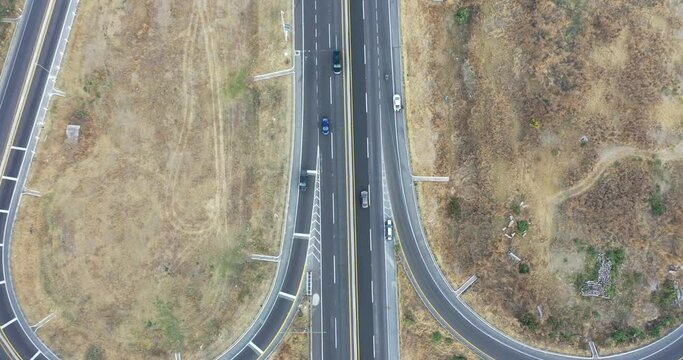 Road to texcoco state of mexico, from a drone