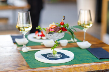 sushi, food, fish, seafood, meal, dinner, chopstick, horizontal, photography, salmon, japanese, color image, lunch, freshness, sashimi, rice, japanese food, fresh, japanese culture, japan, plate, shri