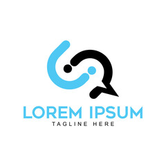 Logo S Social apps Logo - on white background - Vector Template.