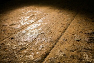 Full frame shot of old table