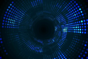Futuristic dotted blue and black background