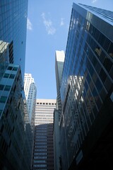 Obraz premium Low angle view of modern office buildings