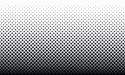 Halftone square dots. Checkered halftone pattern. Abstract rhombus background. - obrazy, fototapety, plakaty