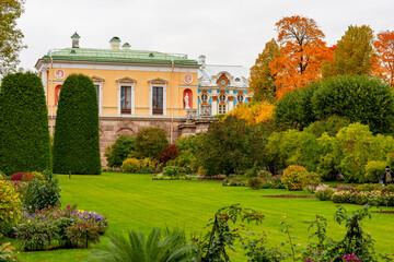 Catherine park in autumn, Tsarskoe Selo (Pushkin), Saint Petersburg, Russia