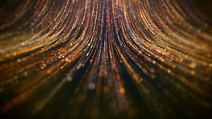 Gold particles lights elegance abstract background.