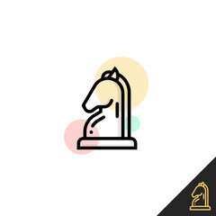 Chess horse icon