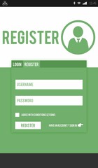 Telephone register application
