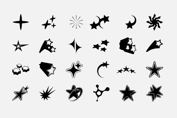 Vector Graphic Assets Set. Bold modern Shapes.