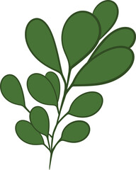 organic leaves for template creation elements