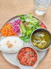 食べ物素材　カレーの洋食ランチ