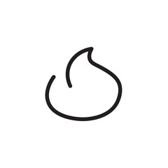 fire sign icon and white background