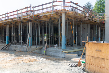 construction site with blocks