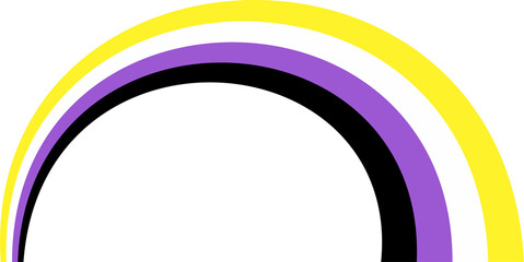 Nonbinary Pride Wavy Flag Human rights LGBTQ+ symbol