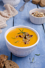 Thick yellow soup