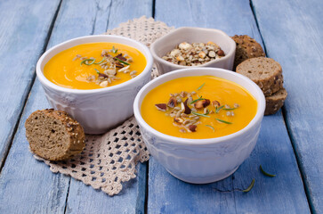 Thick yellow soup
