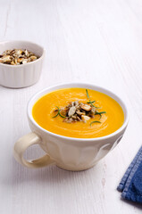 Thick yellow soup
