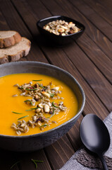Thick yellow soup