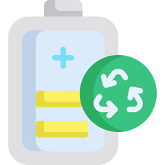 Battery flat icon