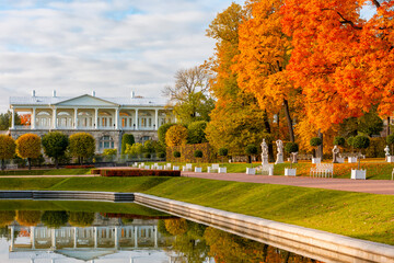 Cameron gallery in Catherine park in autumn, Tsarskoe Selo (Pushkin), Saint Petersburg, Russia
