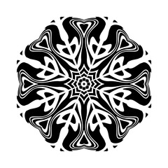 Halftone dots in spiral form. round logo. vector dotted frame.triangles in circle form as background, logo or icon.abstract lines colorful light shining round shape in center, black background.
