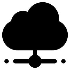 Cloud Network glyph icon