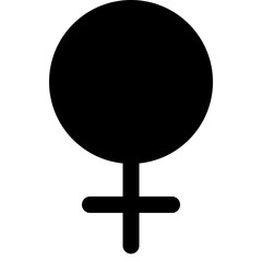 Fototapeta na wymiar Femenine glyph icon