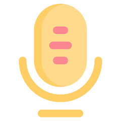 Fototapeta premium Microphone flat icon