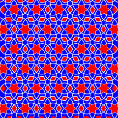 turkish seamless geometric pattern with triangles