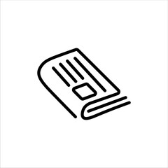 newspaper icon vector illustration symbol