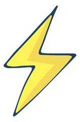 Lightning symbol. Flash sign. Energy power icon