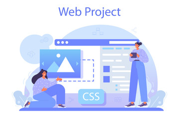 Web integration. Website layout converting and integrating