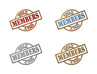 A set of 4 - 3D rendered illustrations of metallic wire frame 