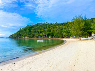 Salad beach or Haad Salad in Koh Phangan, Thailand