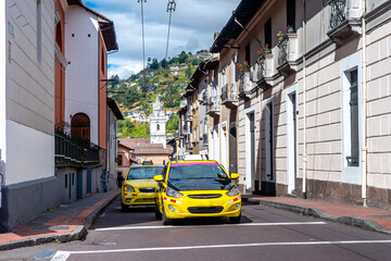 Obraz na płótnie Canvas views of quito old town, ecuador